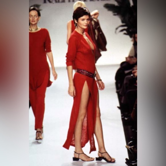 Vintage Ralph Lauren Collection womens thin belt size small crest logo buckle - Picture 5 of 13